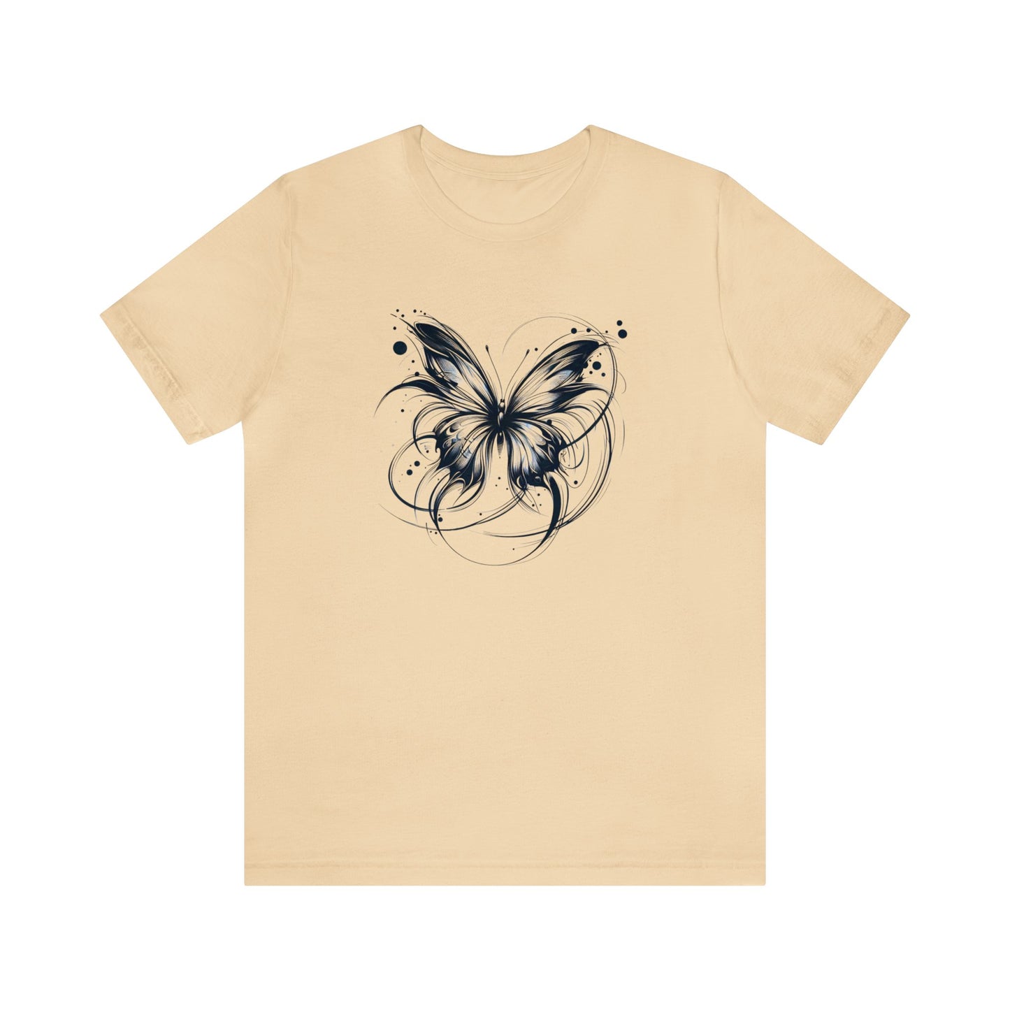 beige t shirt for women oversized graphic butterfly tee, best female gifts for nature lovers and travellers around us national parks and best beaches 