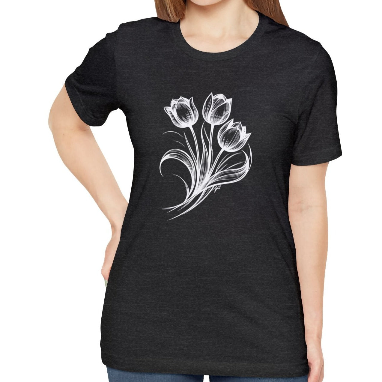 Tulips, tatoo style design Tee