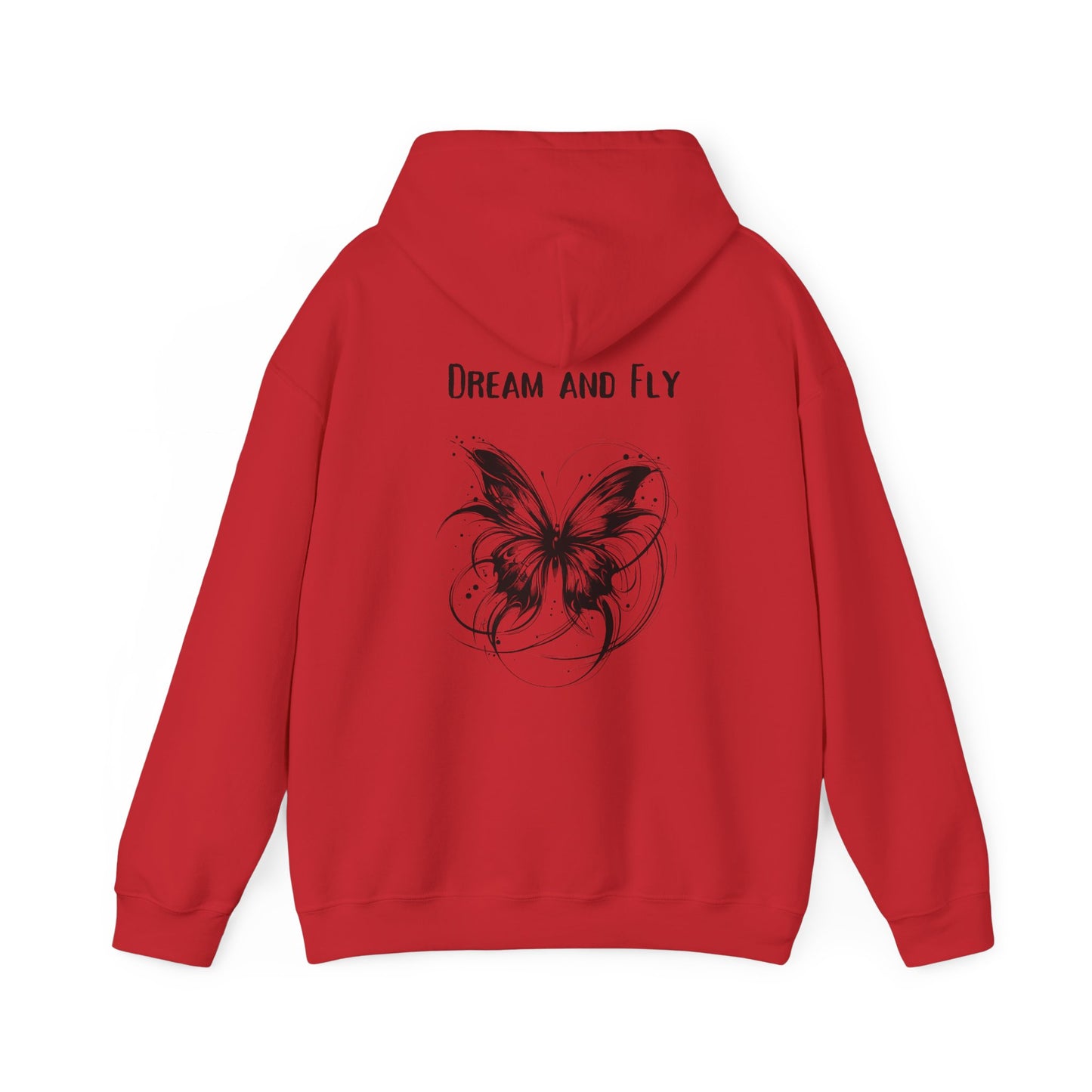 Dream and Fly, Butterfly Hoodie, design on the back