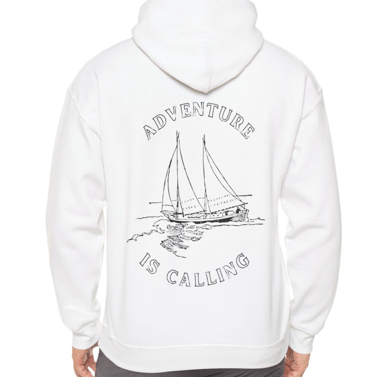 white yacht ship hoodie for sailor us sailing holidays, nice outfit for boat lover , cool present for a husband, hoodie for men or women