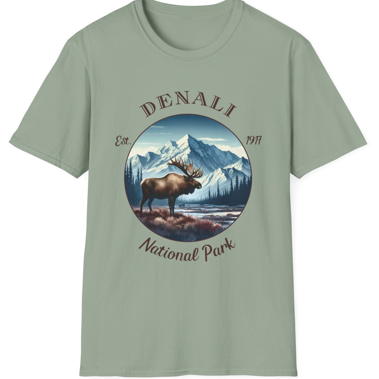 Denali park tee cool gift for boyfriend, nice gift for wife wild adventure through np in usa, good statement shirt for wildlife preservation supporters and enthusiasts