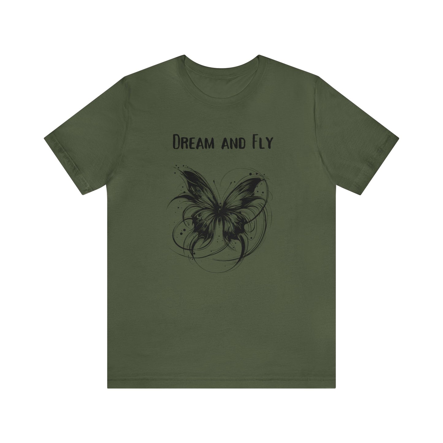 green tropical shirt butterfly design gift for wild adventures women empowered by travelling