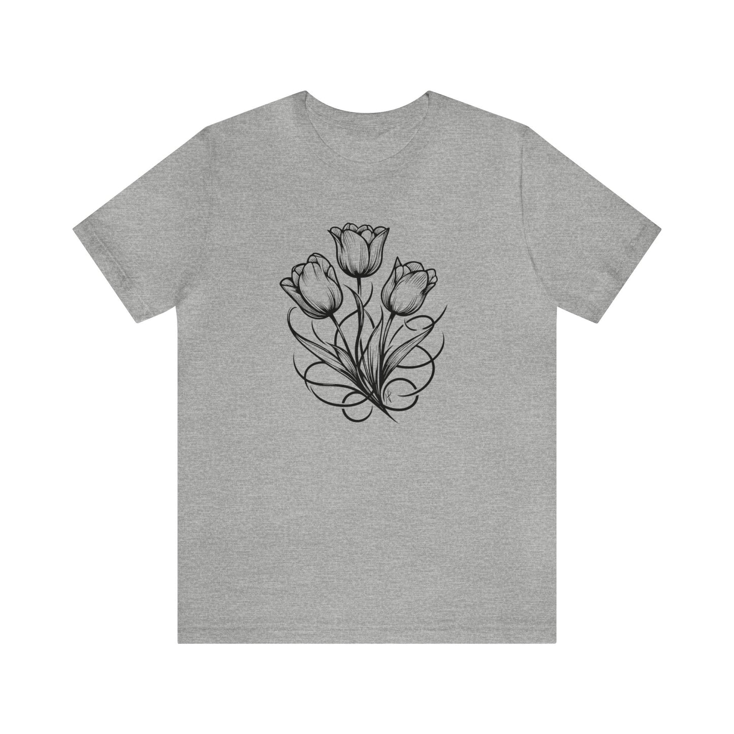 Tulip Bunch, tatoo style, Tee