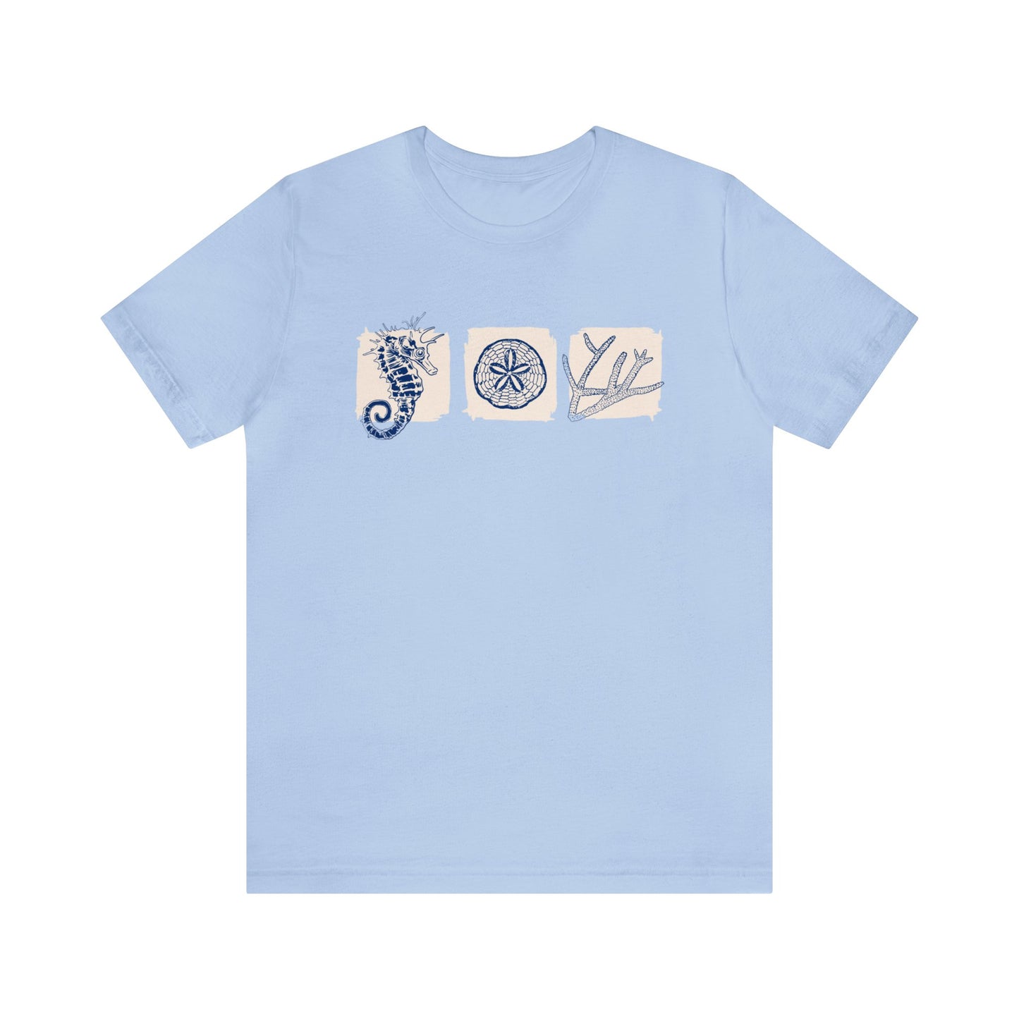 Summer vibes with seahorse Tee