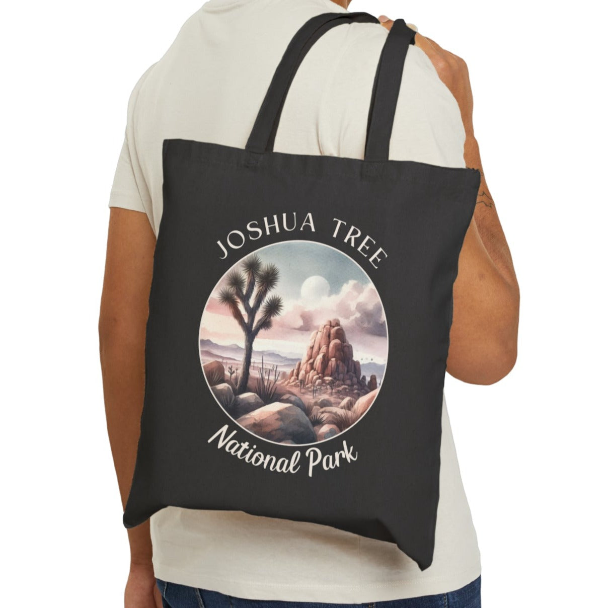 Joshua Tree National Park tote bag gift for friend, beach bag present for wife, nice present idea for nature lovers, statement bag for nature presetvation enthusiasts 