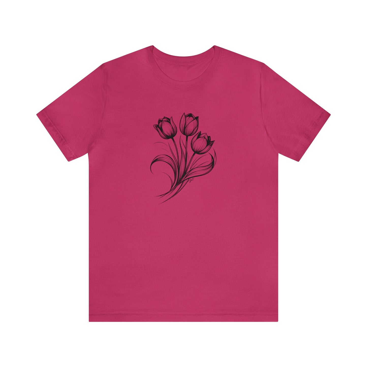 Tulips, tatoo style design Tee