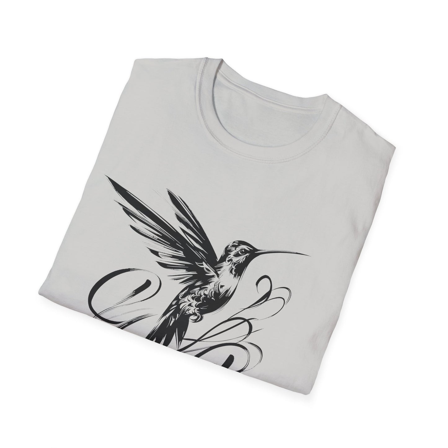 Humming bird Caligraphy T-Shirt