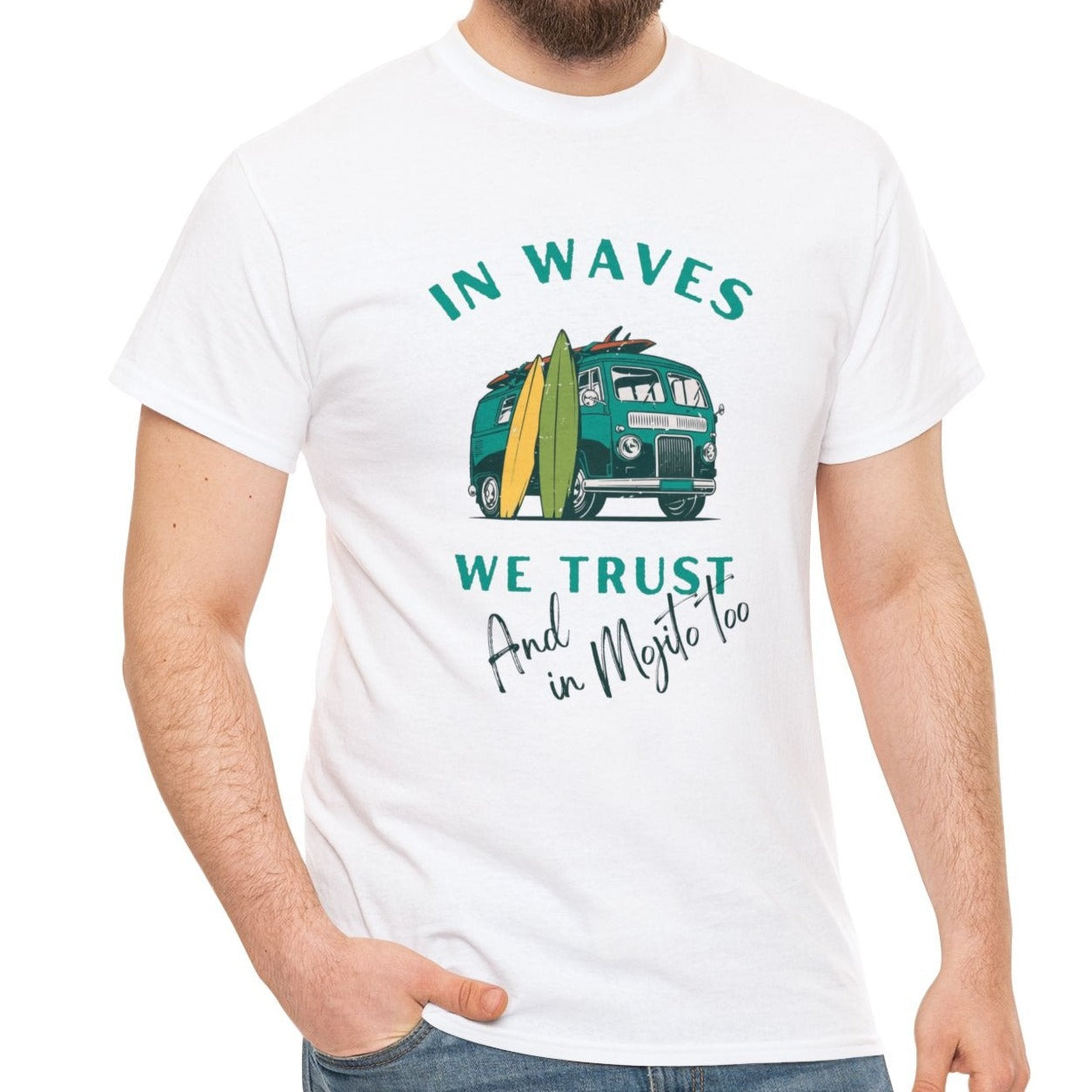 Waves and Mojito Heavy Cotton Tee