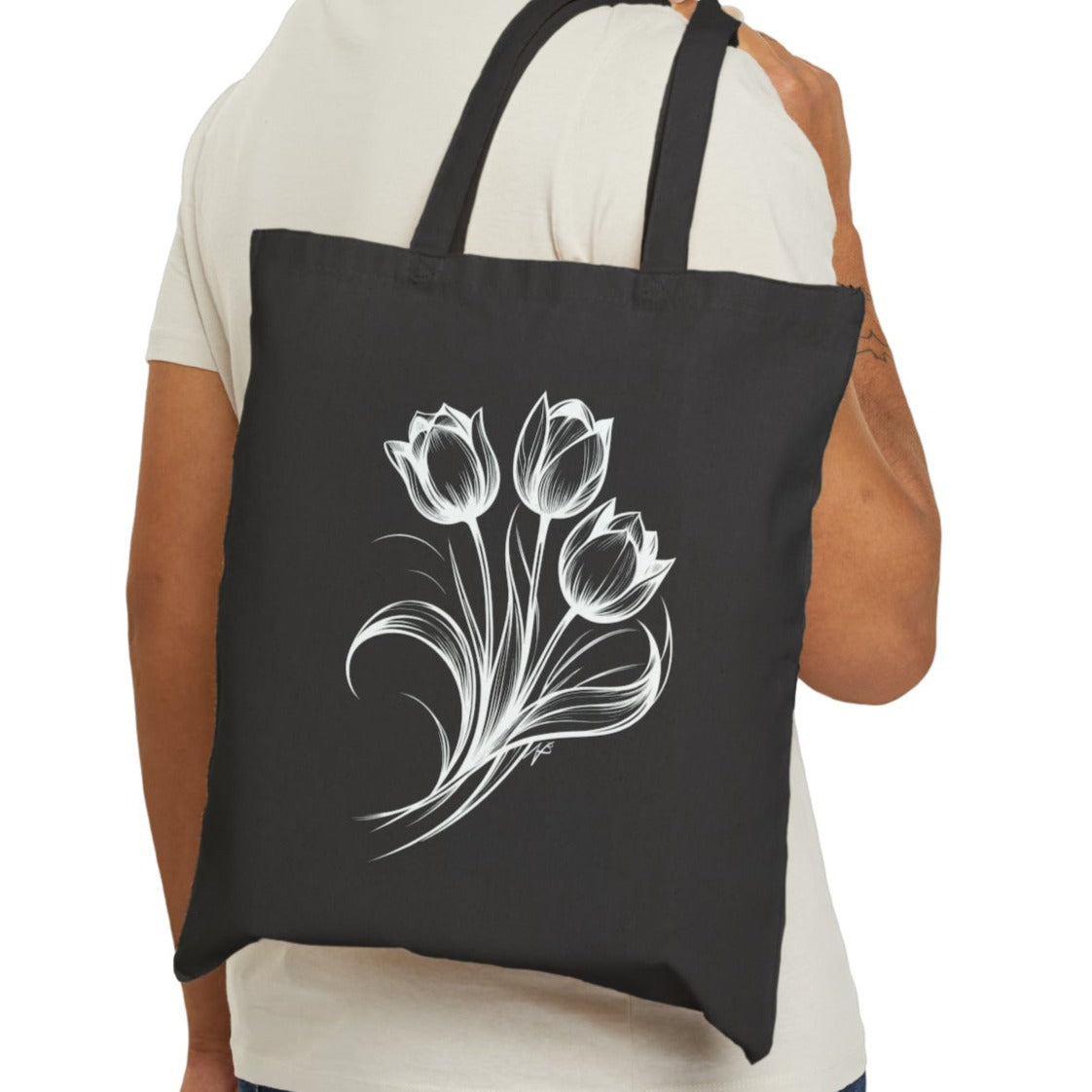 Tulip bunch Cotton Canvas Tote Bag