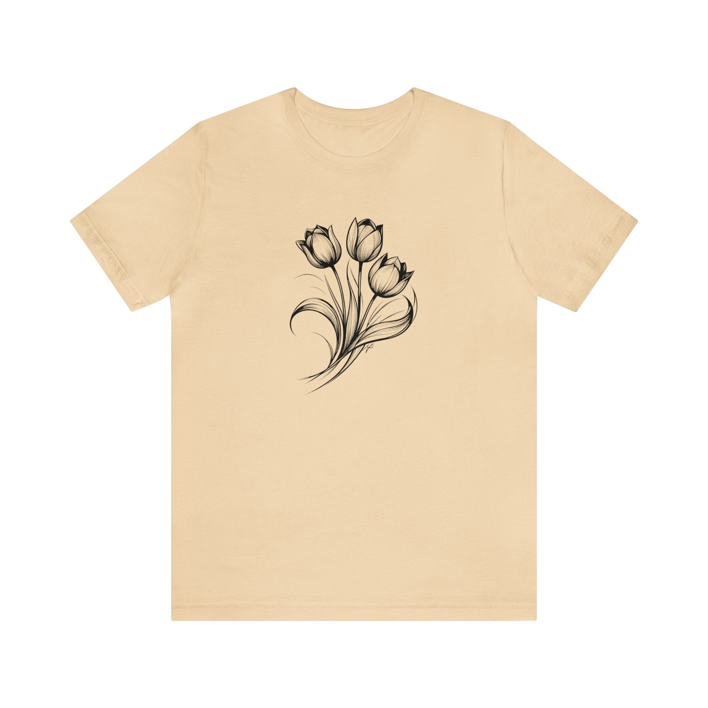 Tulips, tatoo style design Tee