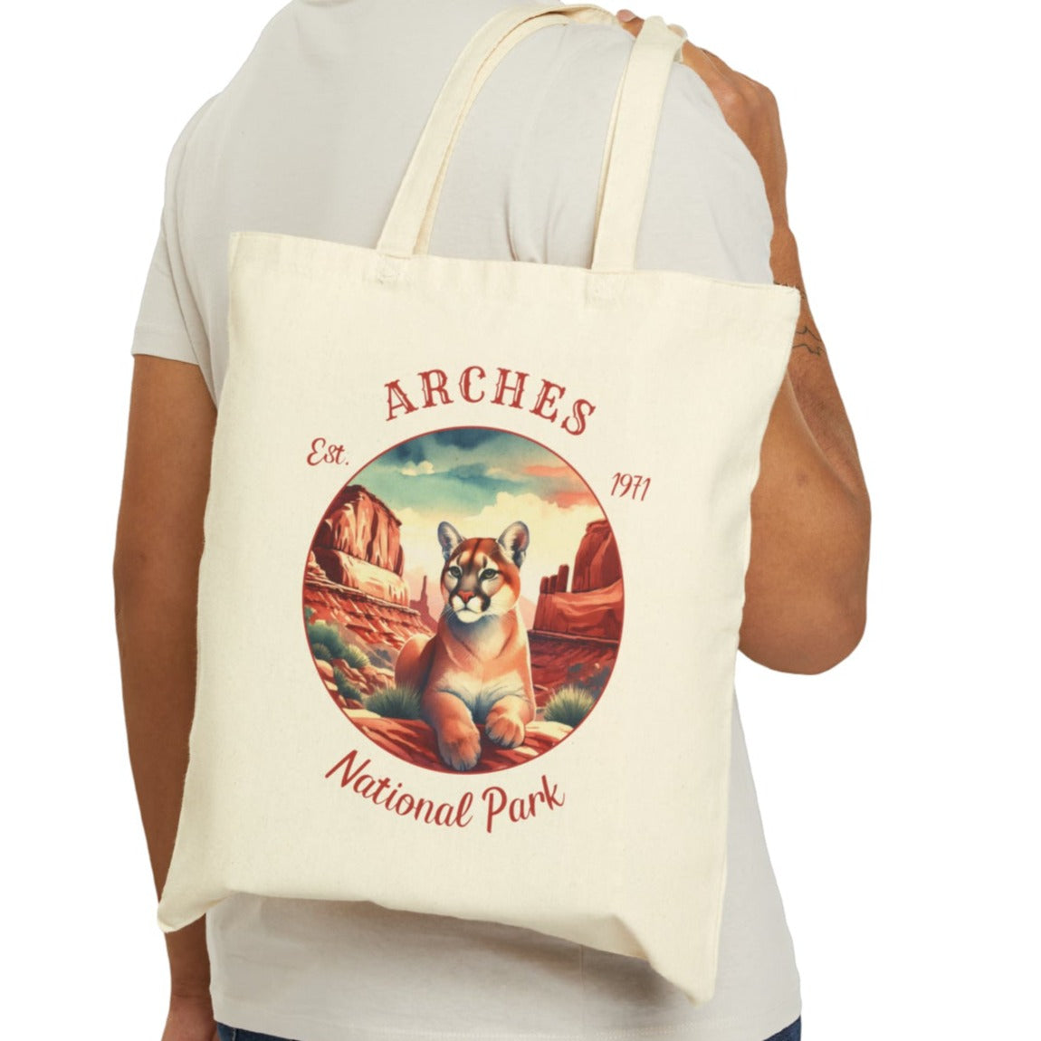 us arches tote bag great gift for girlfriend, mindful present for husband emberking on his journey to us np, ccessories for those who live wild life and love us national parks