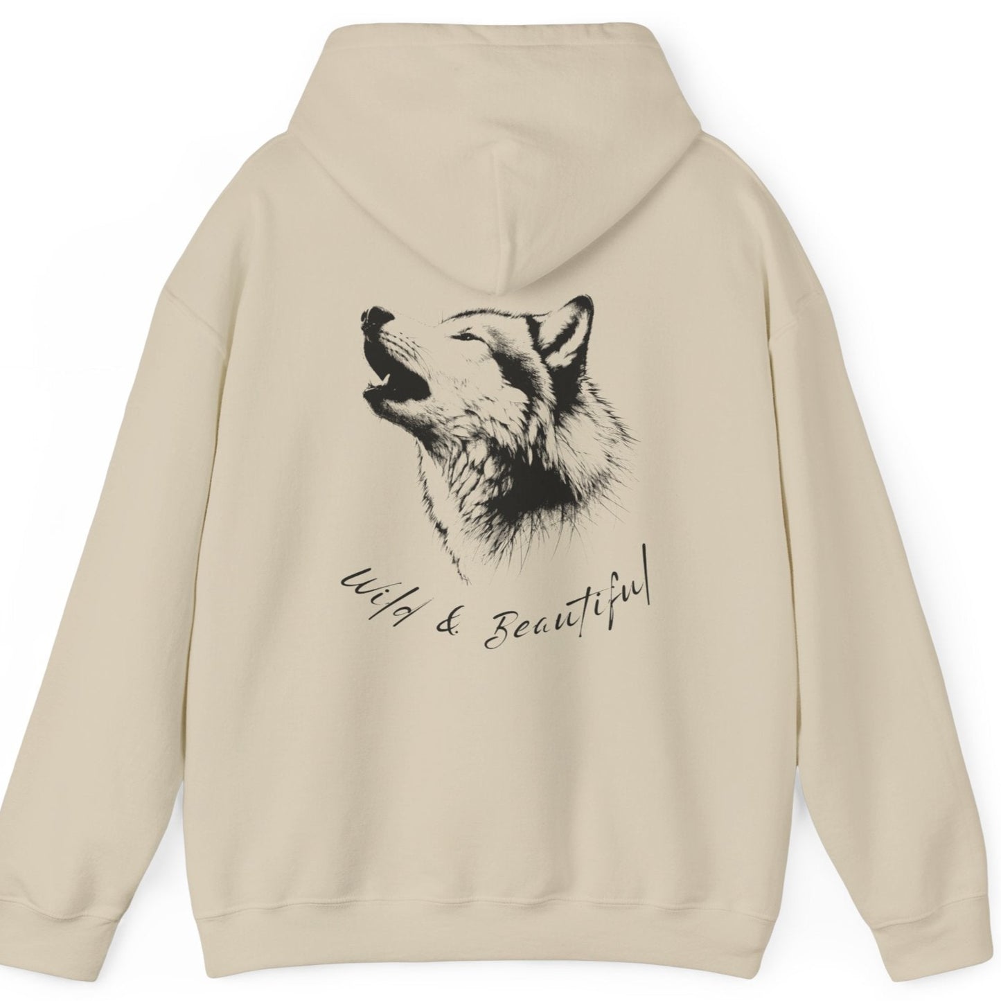 Wild and Beautiful, Female Wolf Hoodie