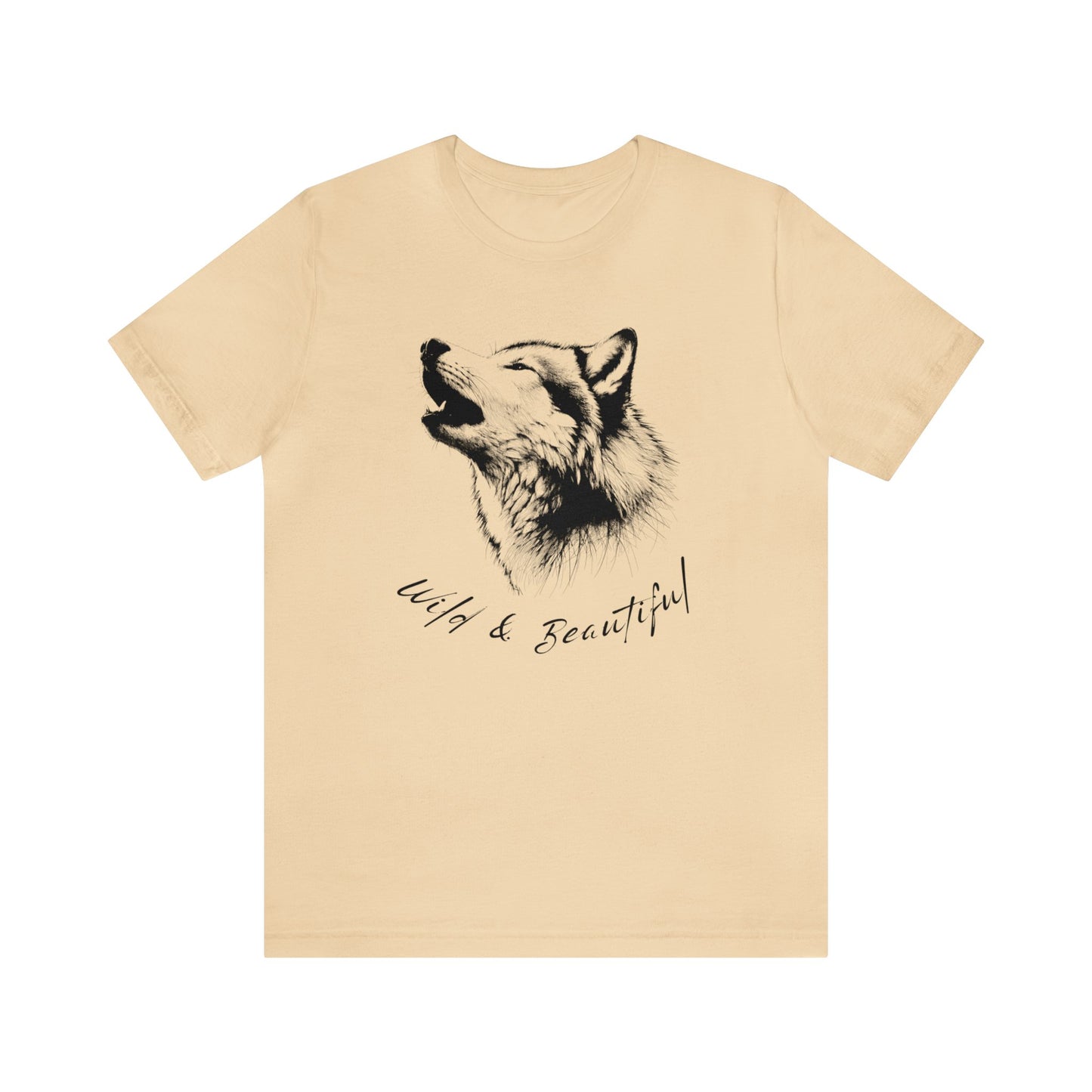 Wild and beautiful, female Wolf Tee