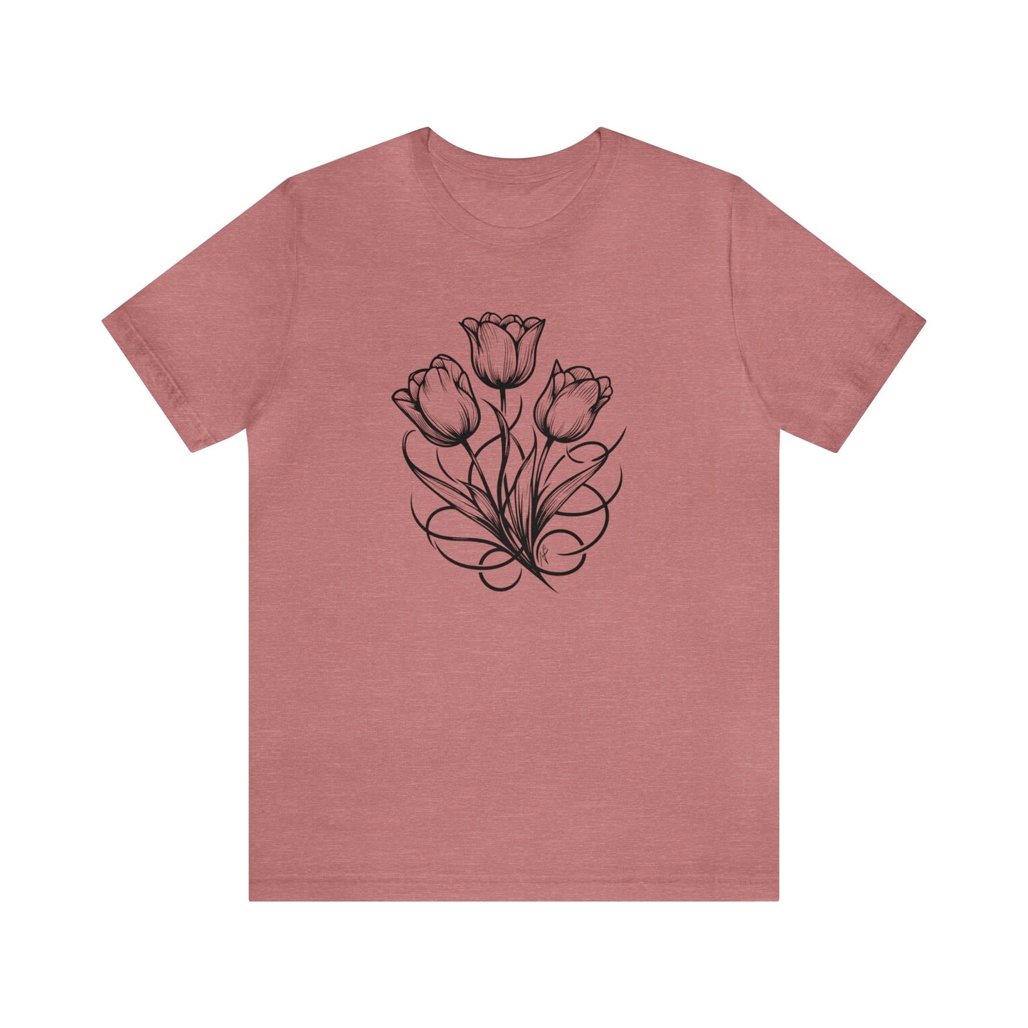 Tulip Bunch, tatoo style, Tee