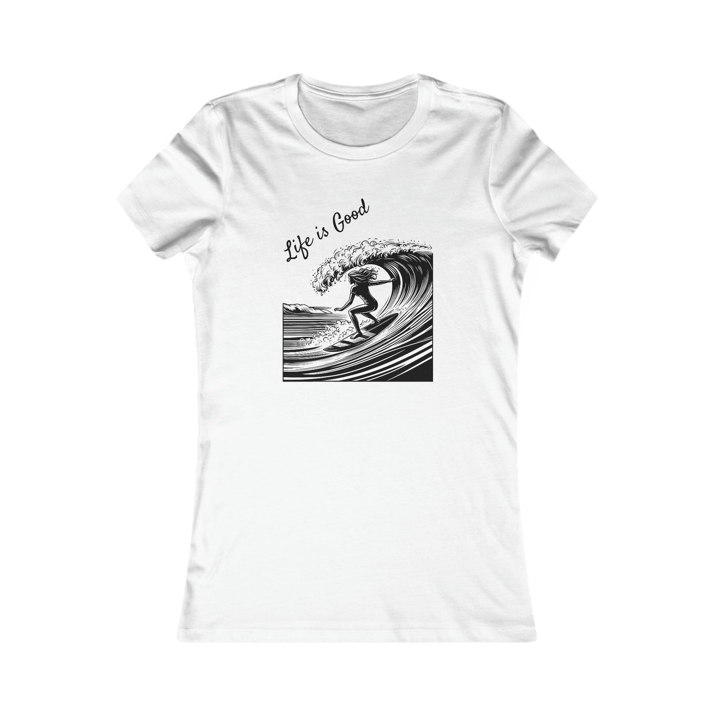 white surfing design tee, cool gift for surfing mom, perfecr present for surf  girl