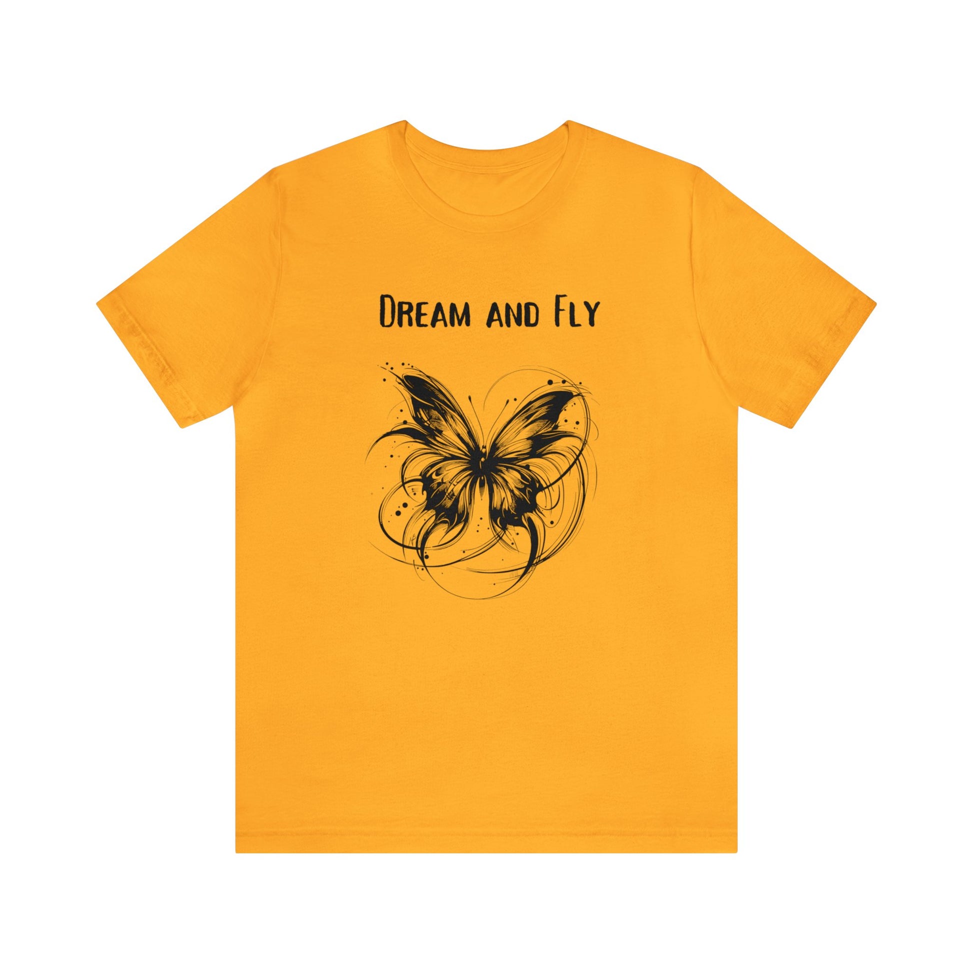 beautiful yellow butterfly tropical shirts for women, unique graphic tees women, good gift for gf and pool party 