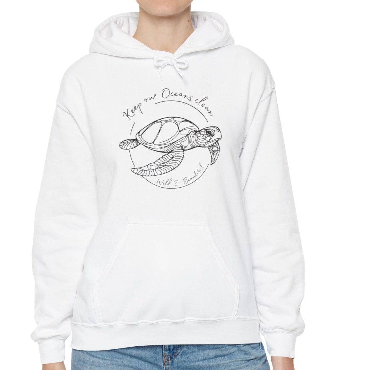 white t turtle hoodie, gift from us national parks hawaii