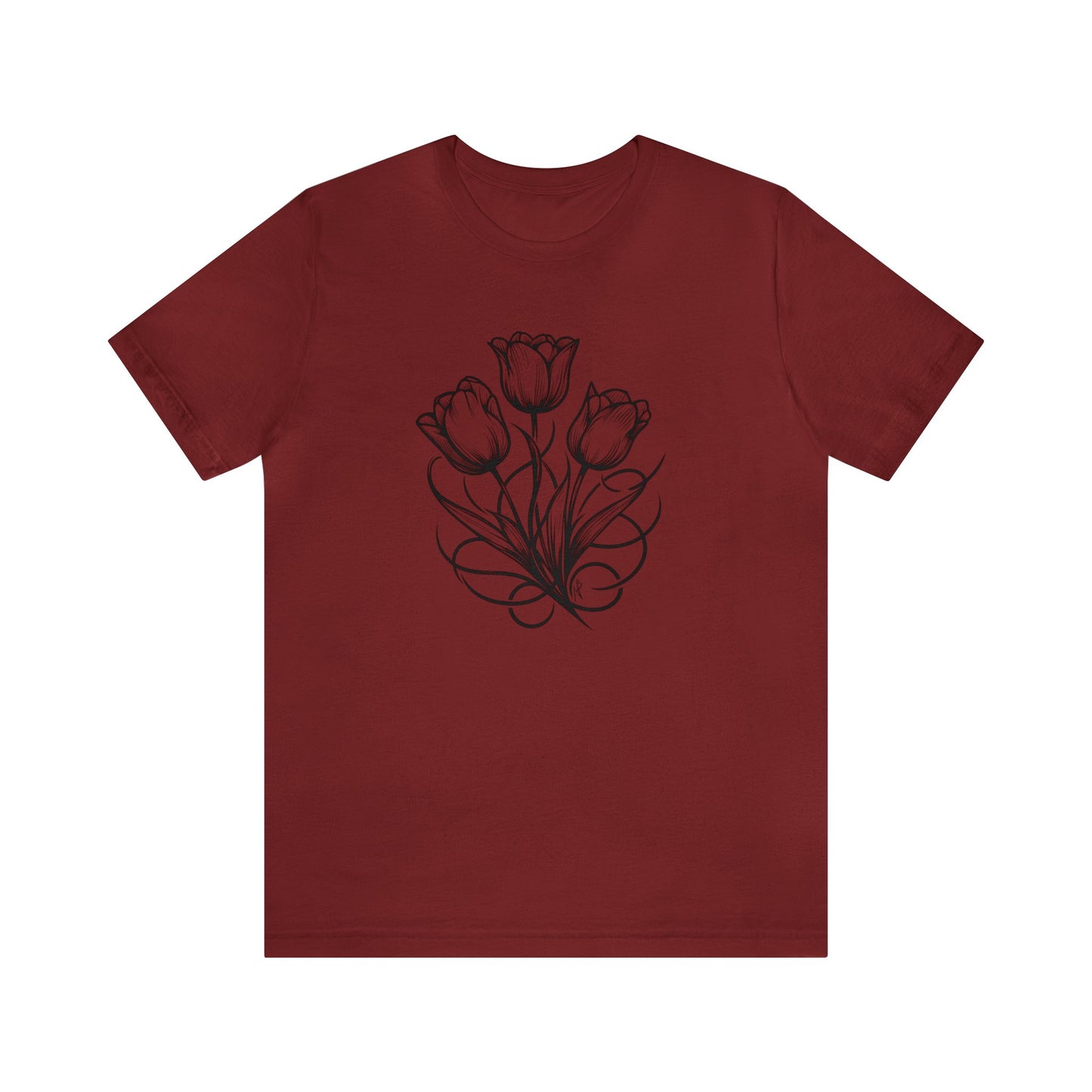 Tulip Bunch, tatoo style, Tee