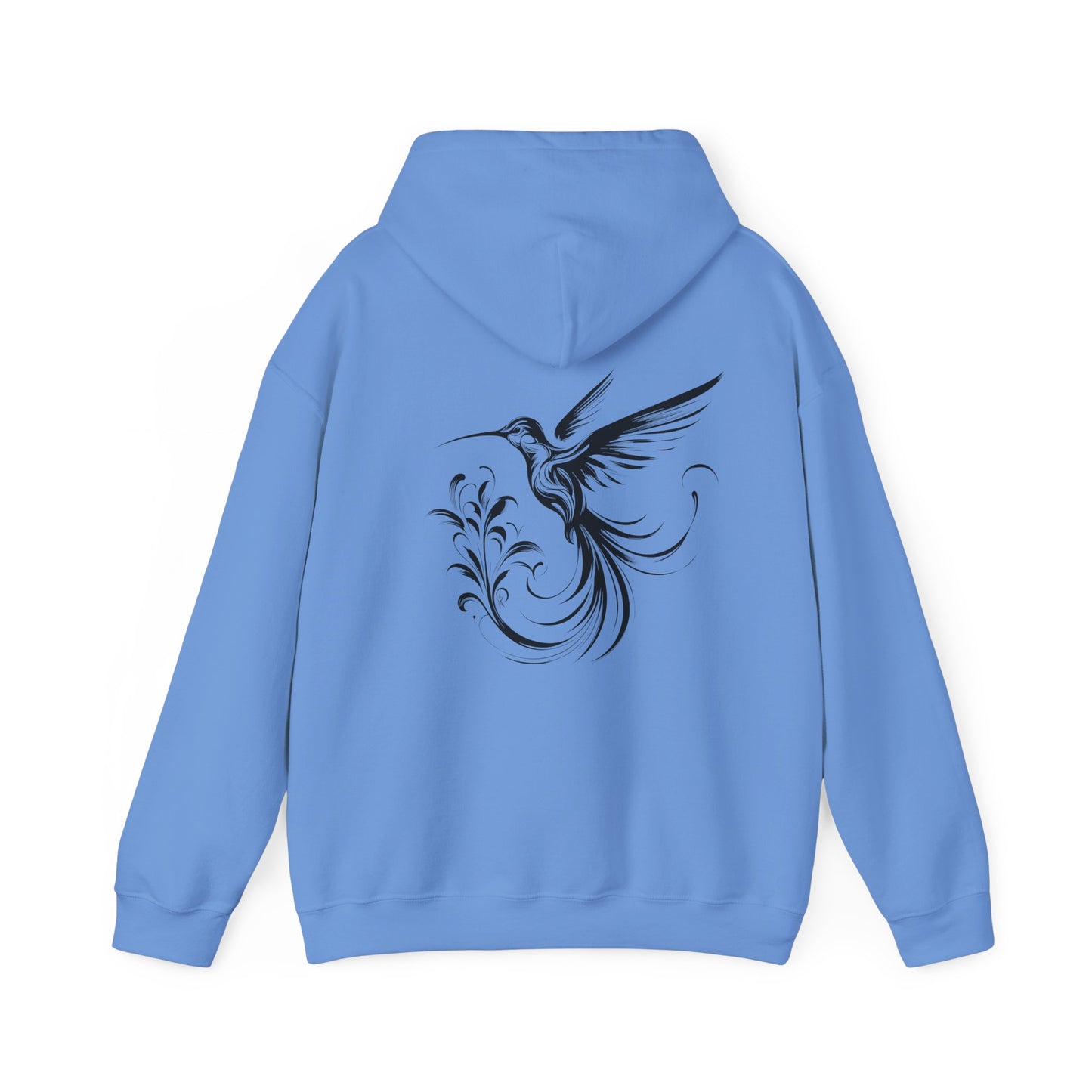 Hummingbird Hoodie, design on the back