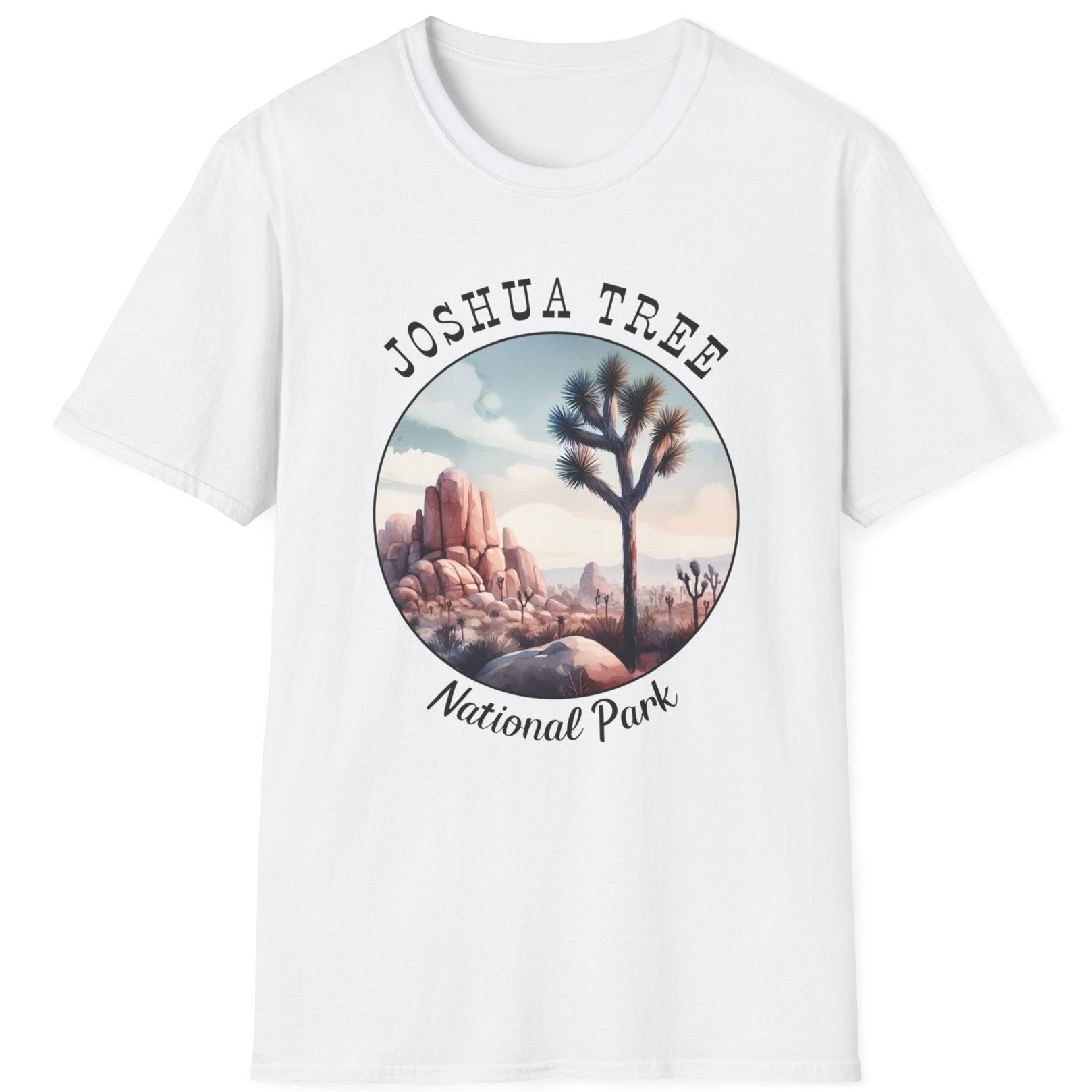 Joshua Tree national park tee cool gift for boyfriend, nice gift for wife wild adventure through np in usa, good statement shirt for wildlife preservation supporters and enthusiasts, white shirt