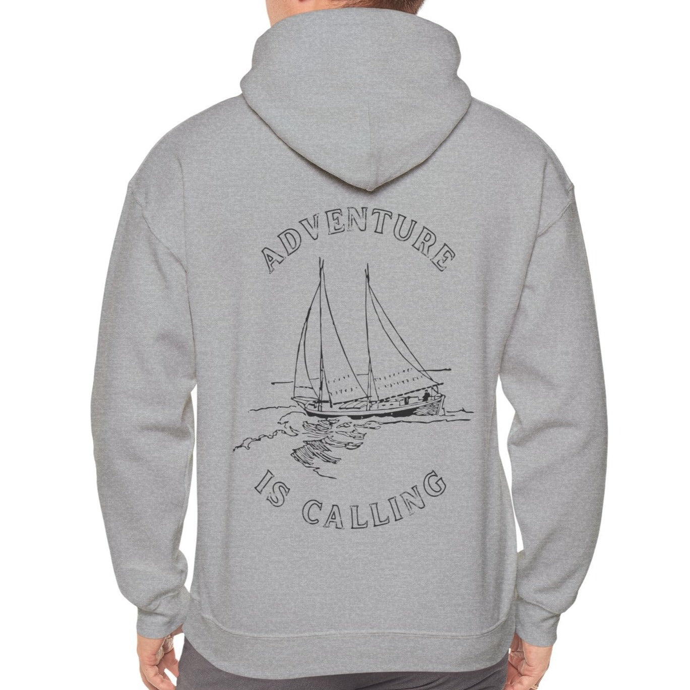 grey yacht hoodie for boat lover, cool outfit to yachtsman club or present for yecht crew, cool invitation gift for trip on yacht ship