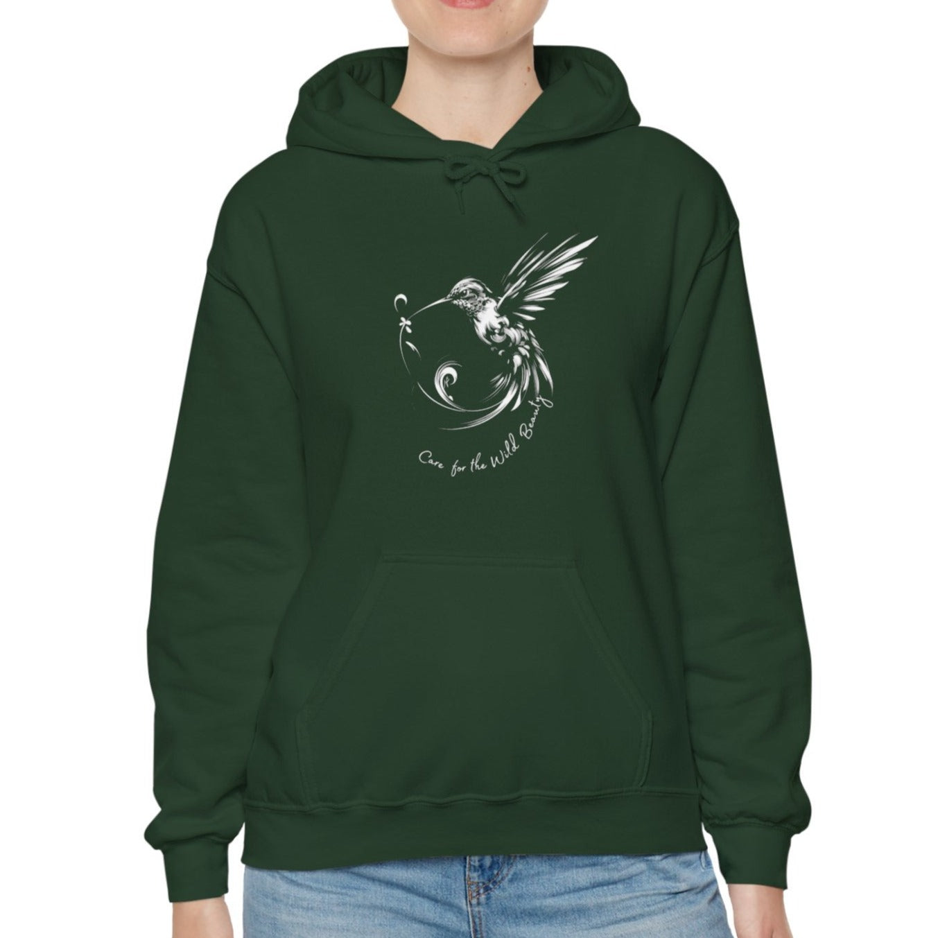 Care for the Wild Beauty, Hummingbird Hoodie