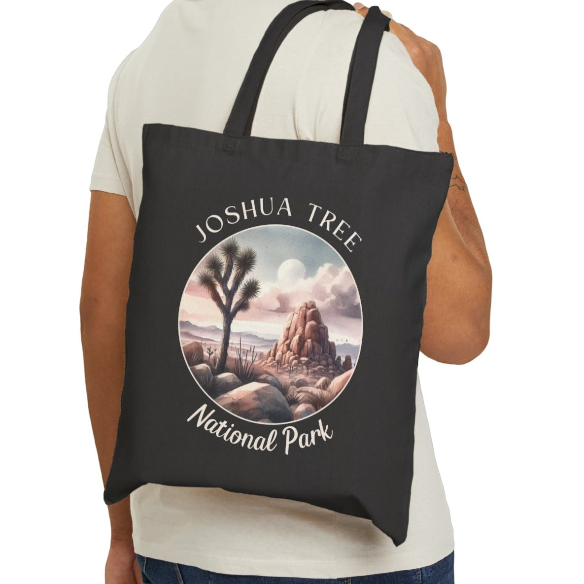 Joshua Tree national park Tote cool gift for boyfriend, nice gift for wife and her wild adventure through np in usa, great statement bag for wildlife preservation supporters and enthusiasts