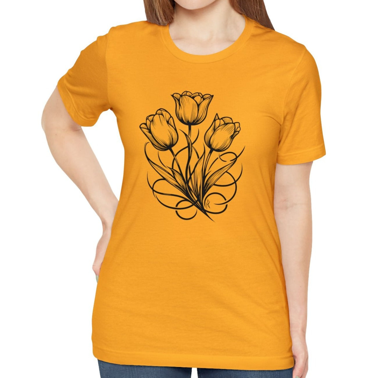 Tulip Bunch, tatoo style, Tee