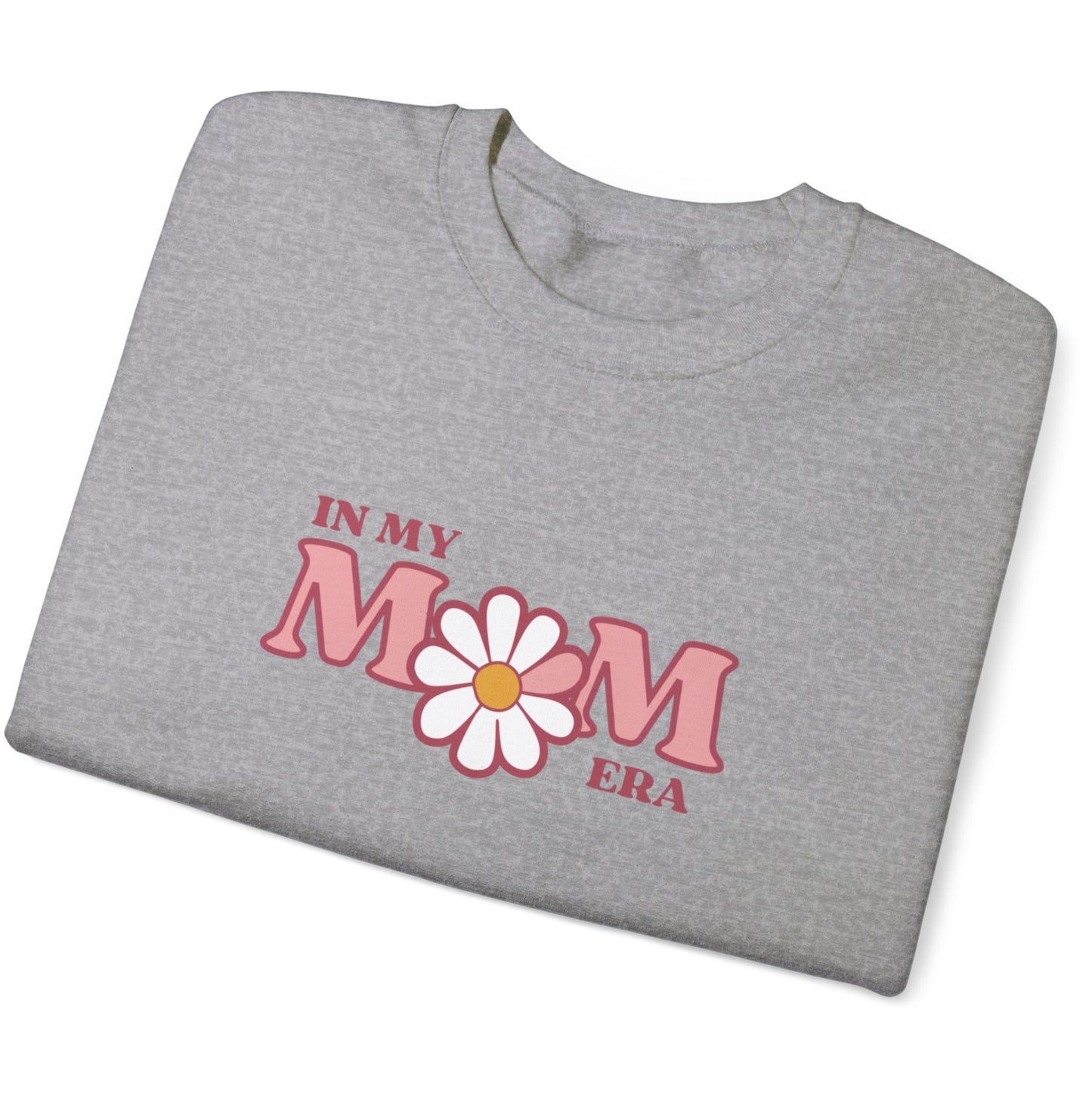 In my Mom Era Daisy Crewneck Sweatshirt Mother's day gift, Fun Top for Mama, Retro vibes