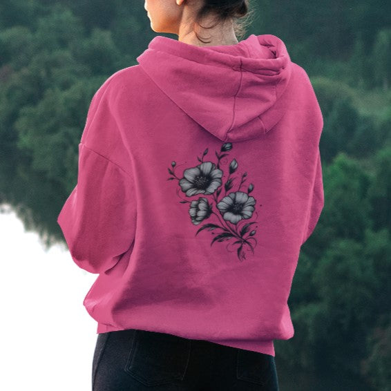 Midnight Flower Hoodie