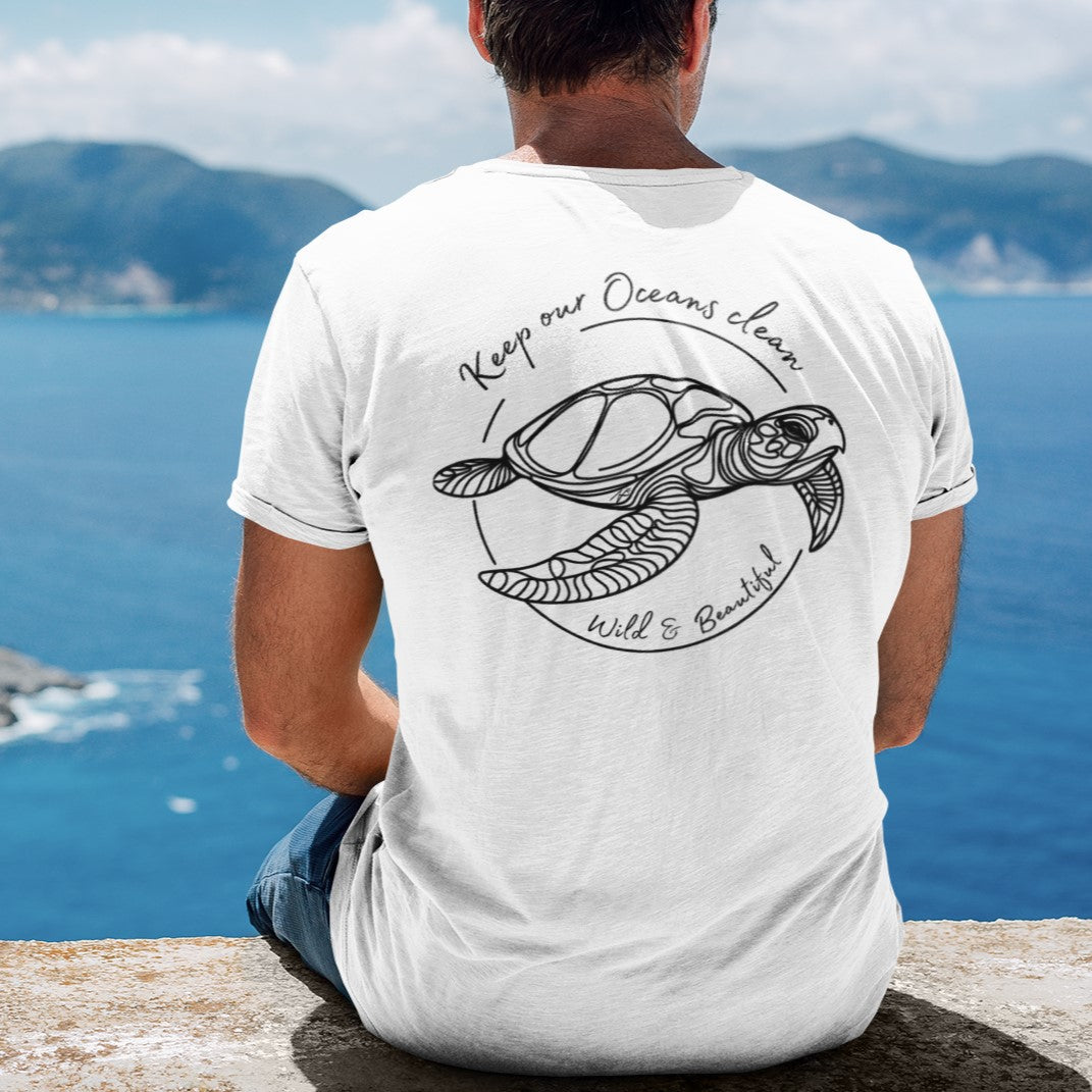 turtle t shirt, white t shirt mens