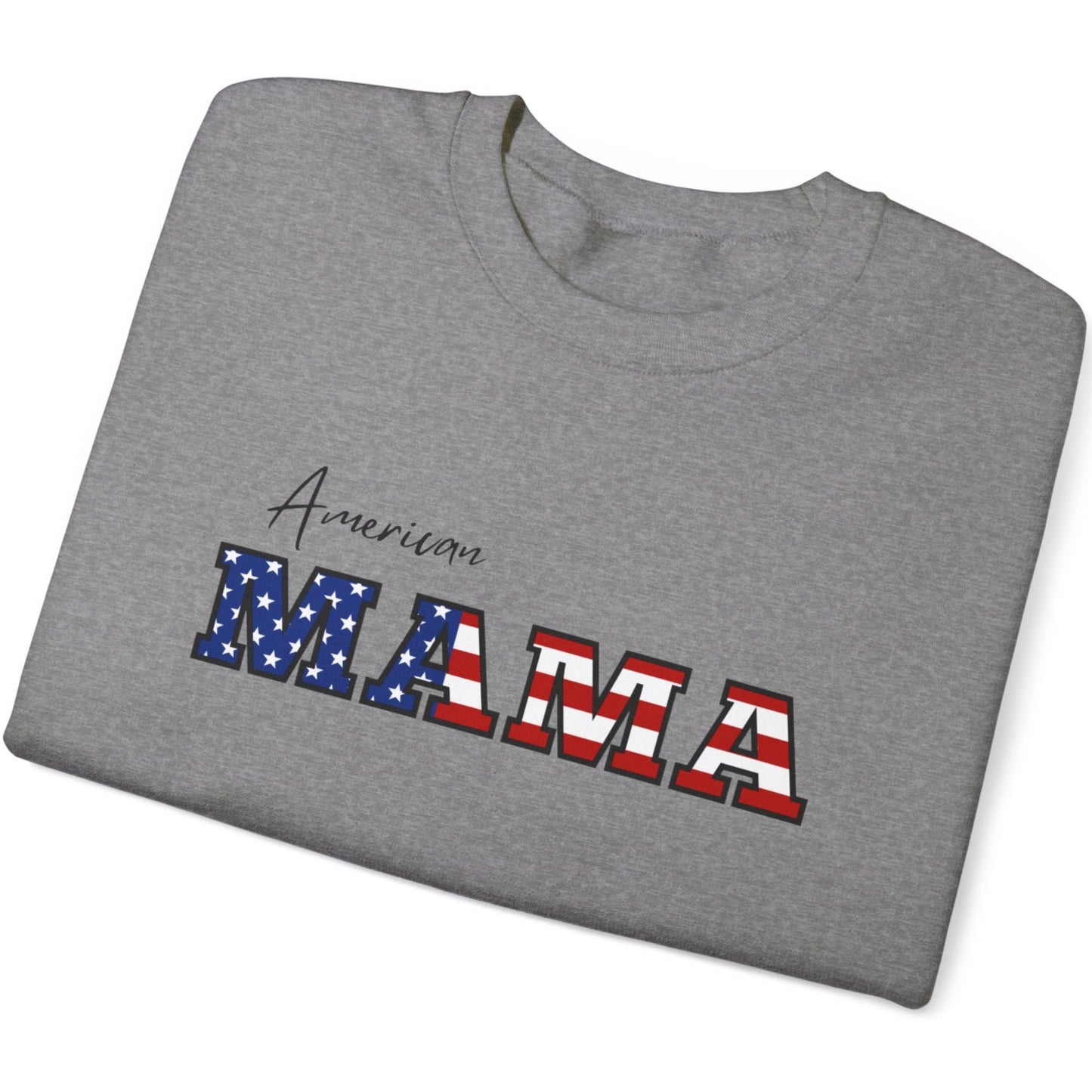 American Mama Crewneck Sweatshirt Independence day 4th of July outfit