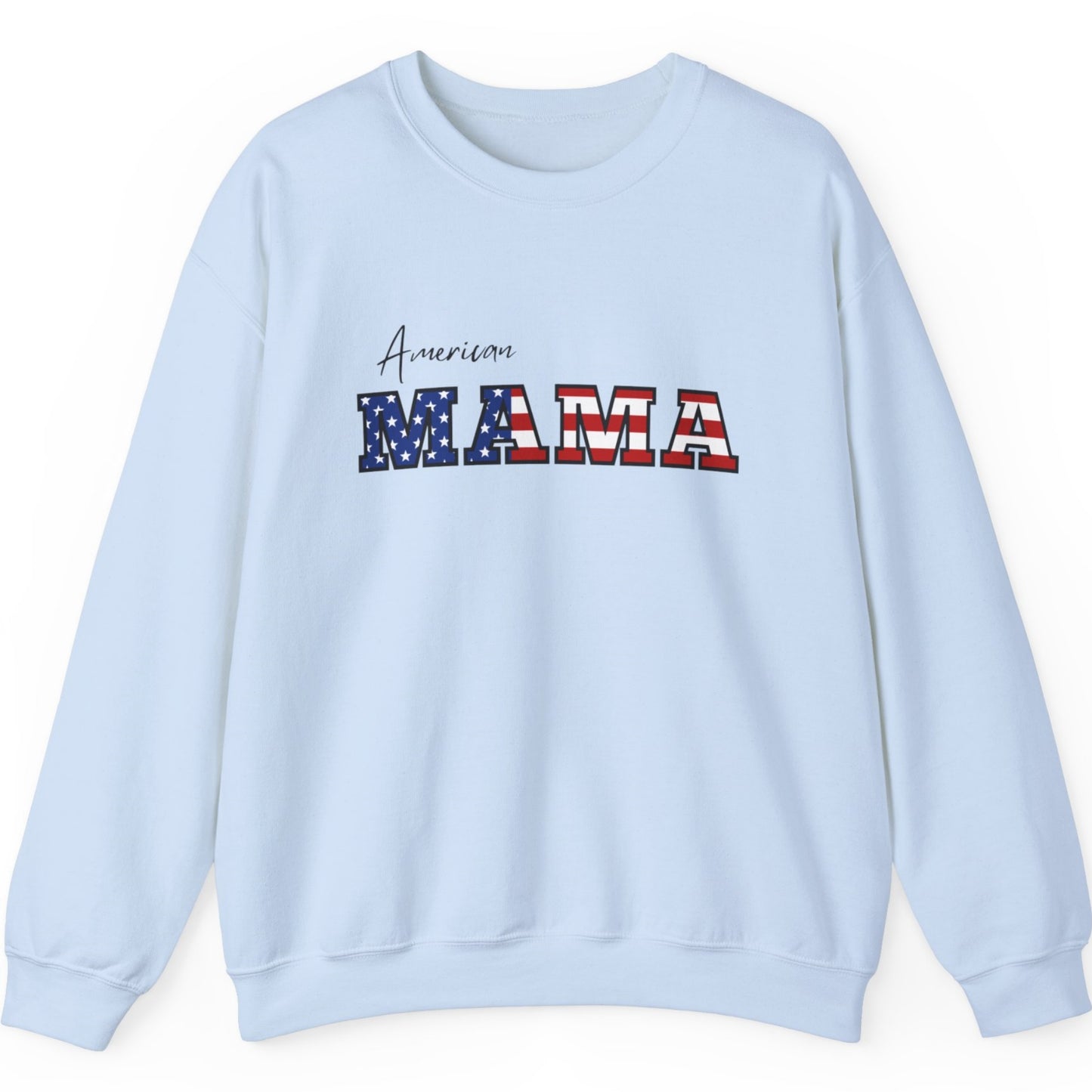 American Mama Crewneck Sweatshirt Independence day 4th of July outfit