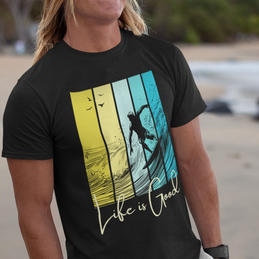 Life is good, Surfing T-Shirt