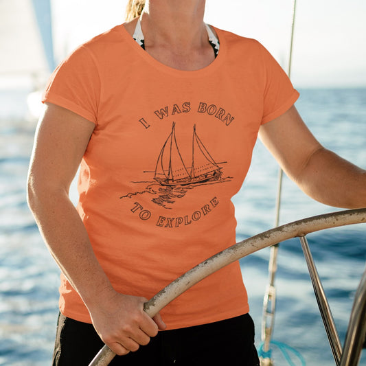 Born to Explore, Nautical Women's Tee