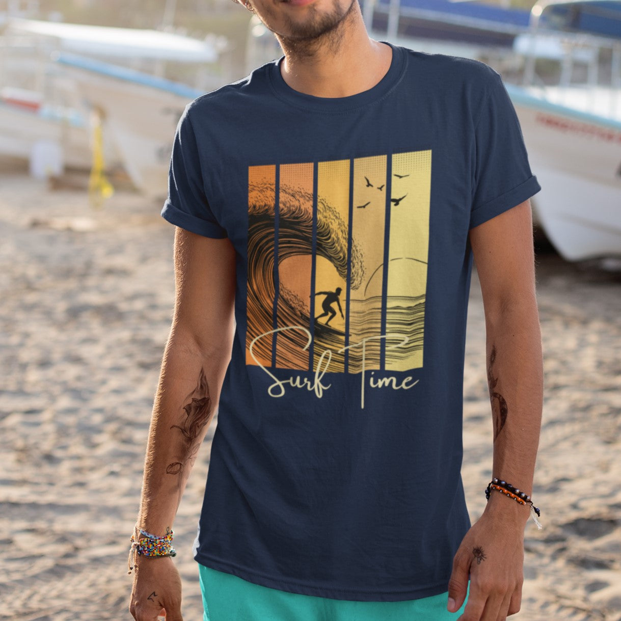 Tiempo de surf Camiseta unisex Softstyle